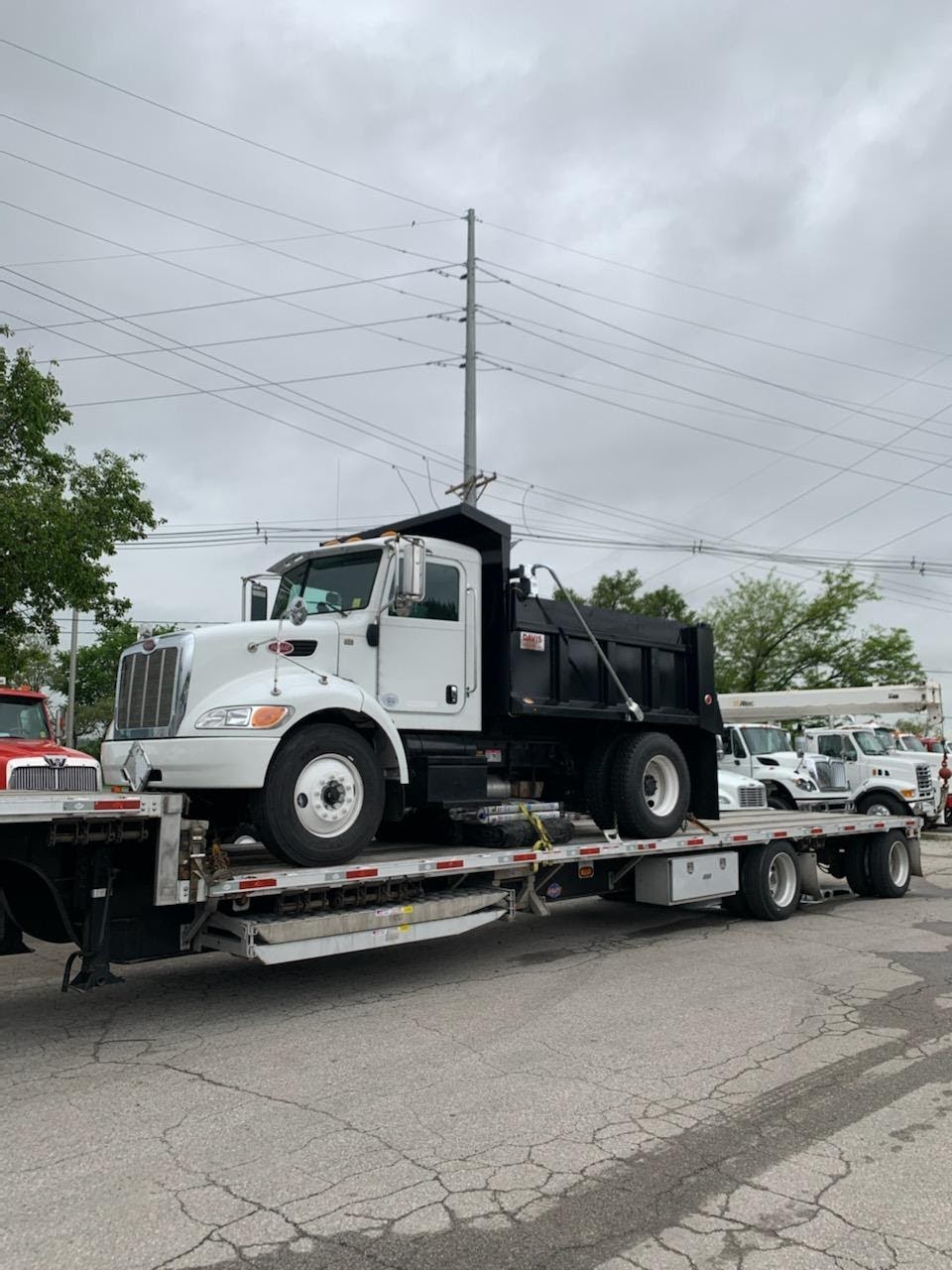 Transporting a 2012 Peterbilt 337 Single Axle Dump Truck