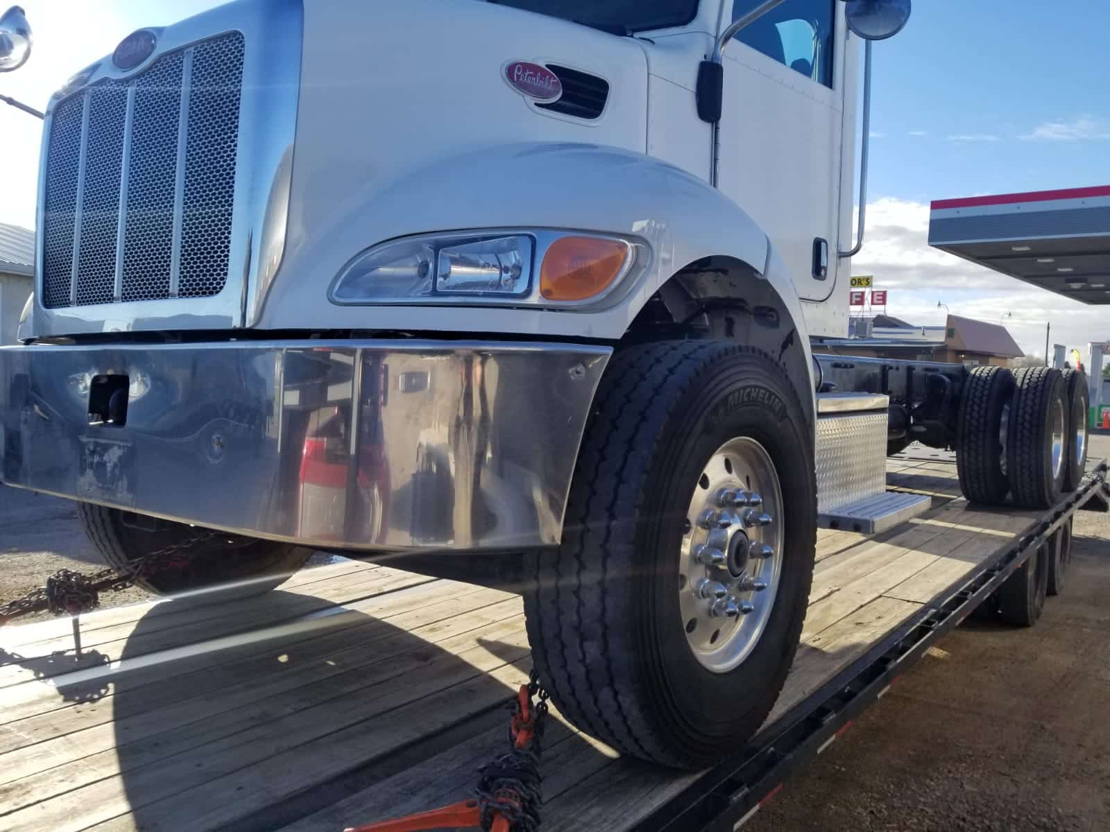 How to Load an Inoperable Semi Truck on a Trailer Heavy Equipment