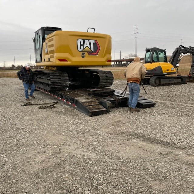 Shipping a Caterpillar Excavator