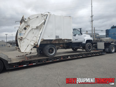 Transporting a 1992 Chevy Garbage truck