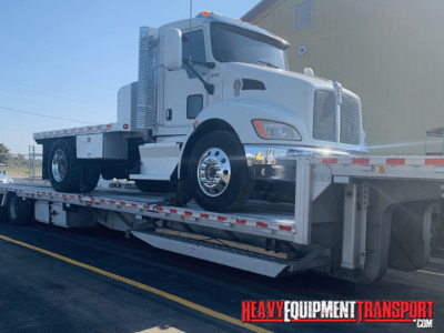 Transporting a 2011 Kenworth T370 Flatbed Truck