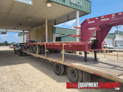 Transporting a GN Trailer with Ramp