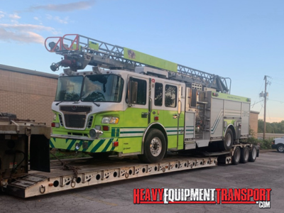 hauling a Ladder Fire Truck