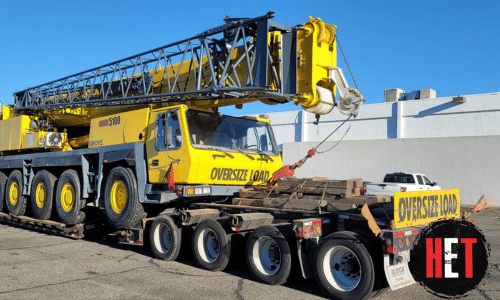 2015 Grove GMK 5100 Crane Truck loaded for transport