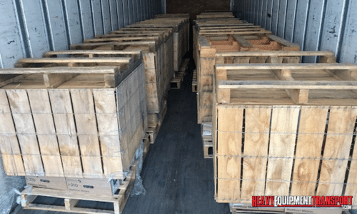 Crated material transport
