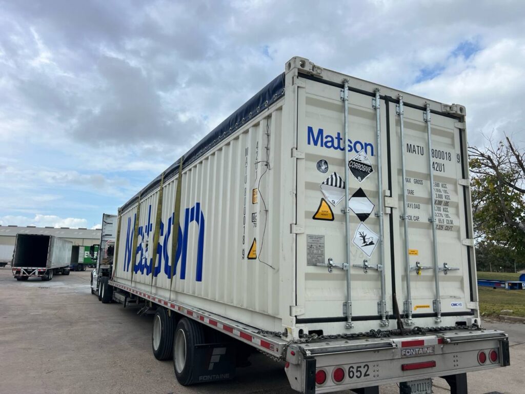 Container transport.