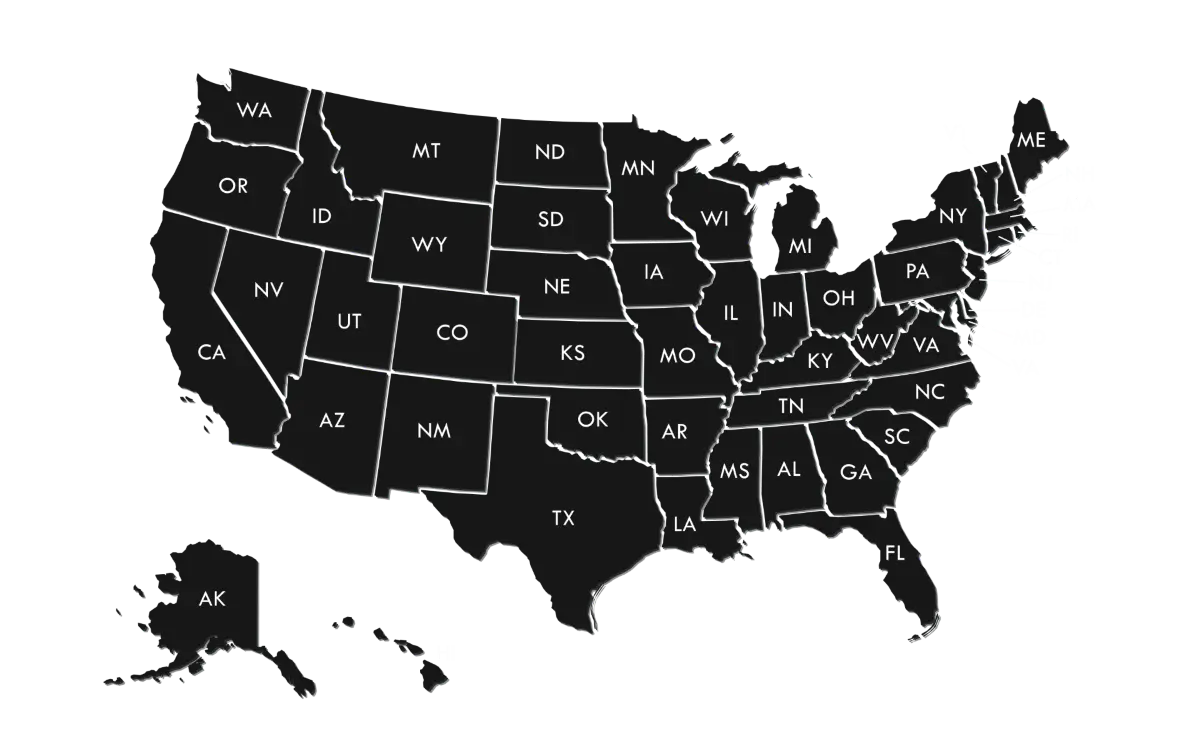 map of USA