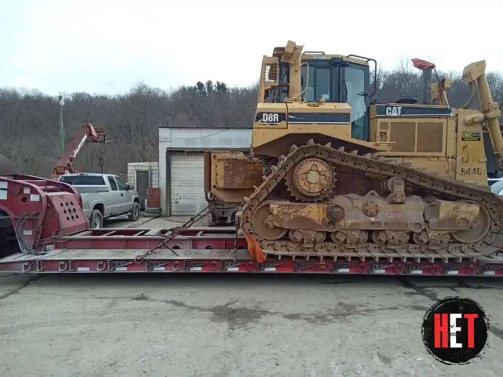 Transporting a bulldozer
