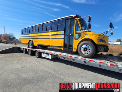 Shipping a 2023 Thomas Built Saf-T-Liner C2 Jouley electric school bus.