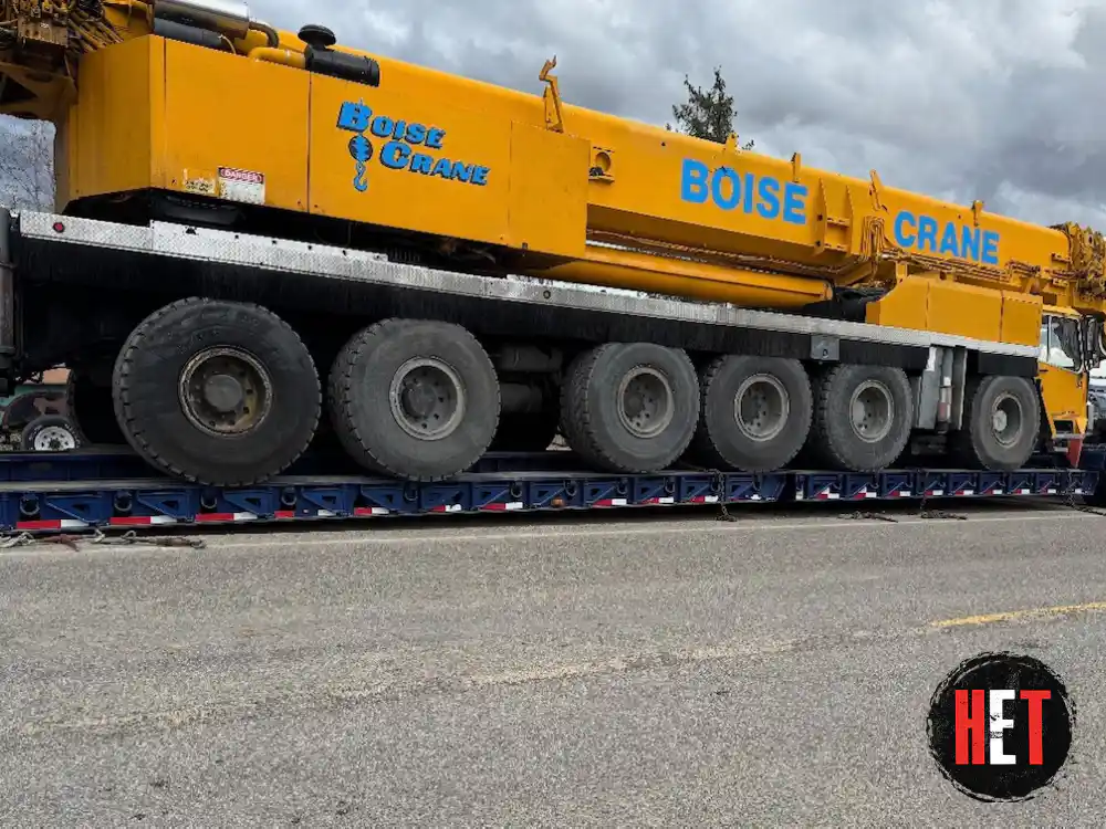 Liebherr LTM1225 crane transport in Chicago, IL