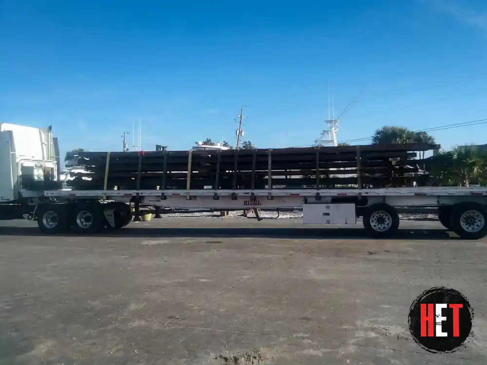 Hauling steal beams