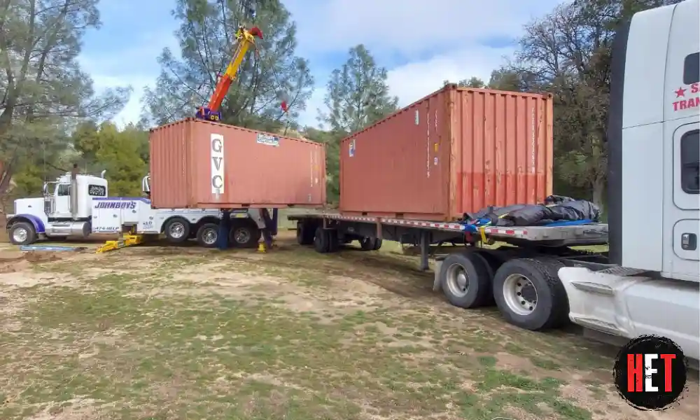 Loading 2 20-ft containers