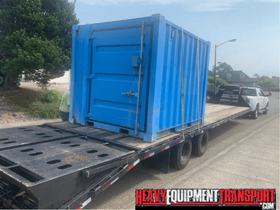 Transporting a storage container.