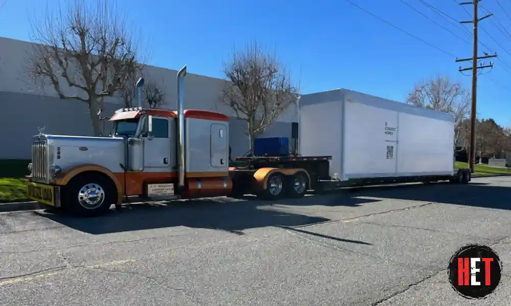 loading a modular dwelling unit