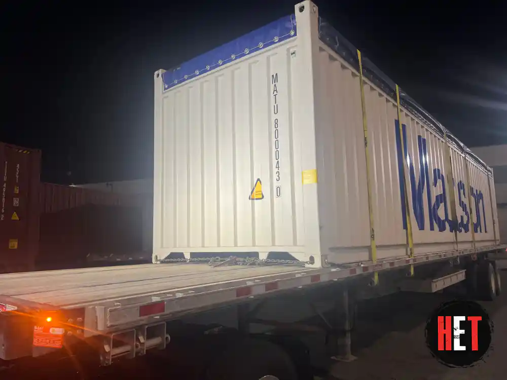 Shipping a 40 foot open top container