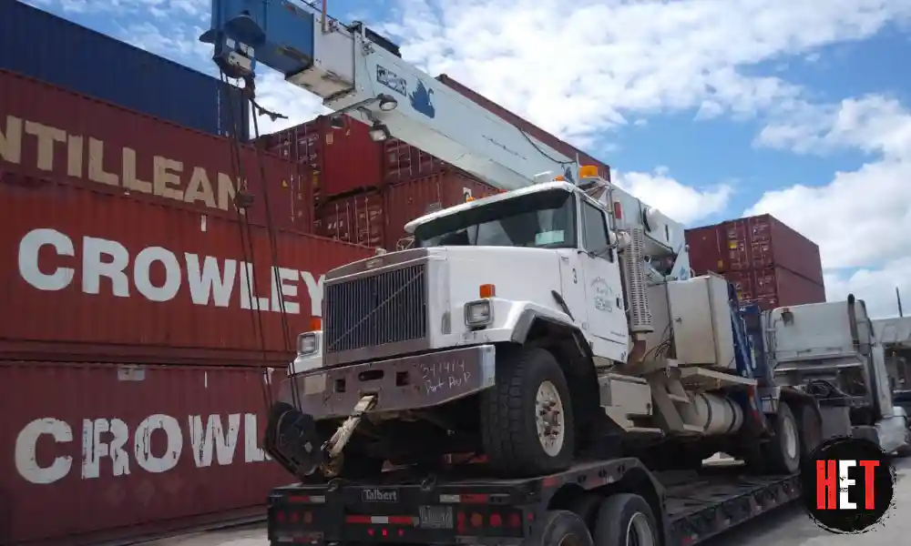 Shipping a crane