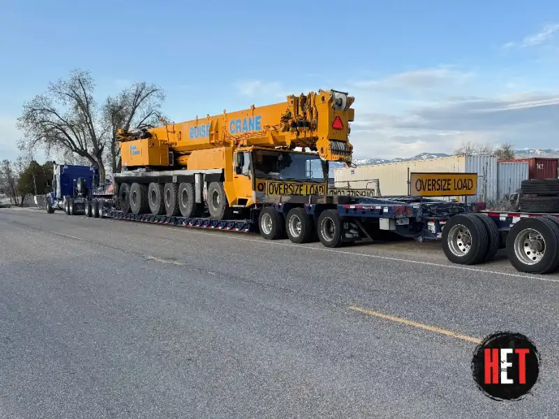 Liebherr LTM1225 Crane transport by trucking