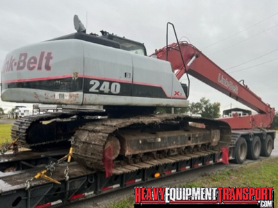 Shipping a 2004 LINK-BELT 240 X2 long front hydraulic excavator.