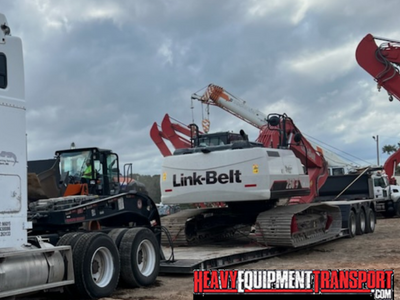 Shipping a Linkbelt 250X4 crawler excavator.