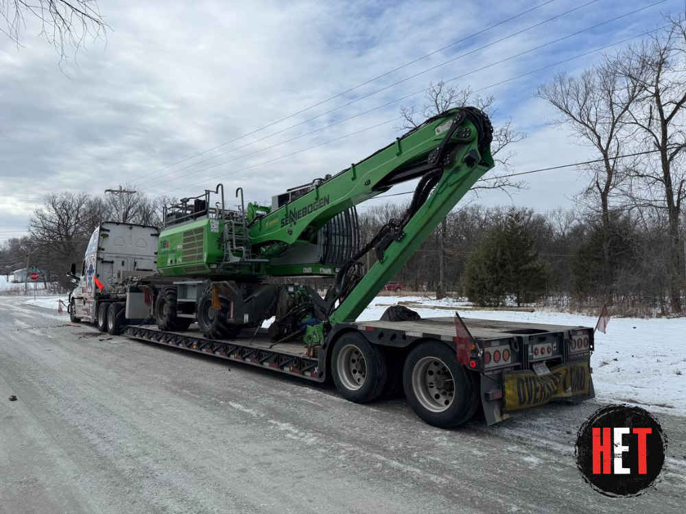 Green material handler heavy haul trucking transport in Richmond, CA