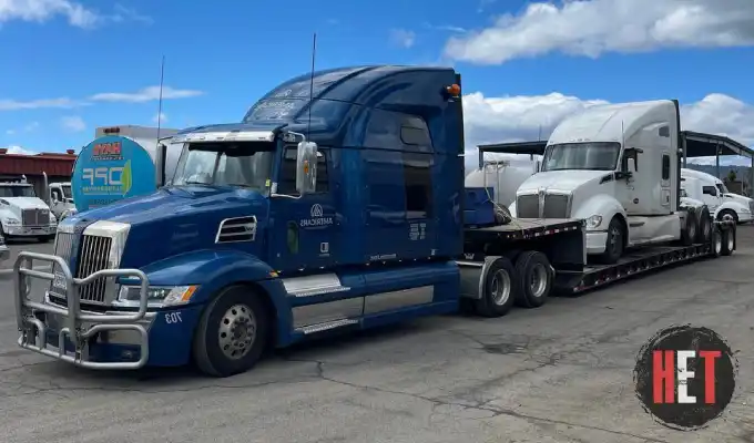 Semi truck transport