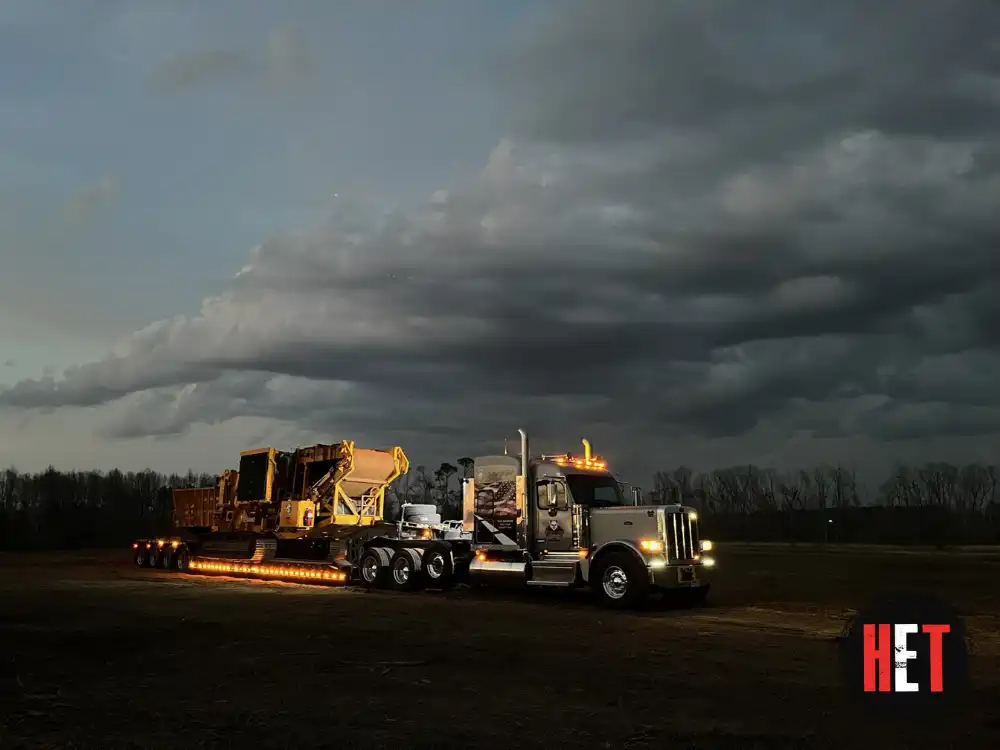 Transporting a CBI 6800 horizontal grinder