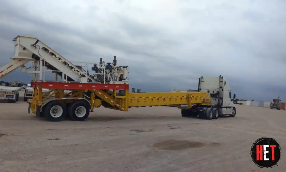 Transporting a Keystone portable sand conveyor
