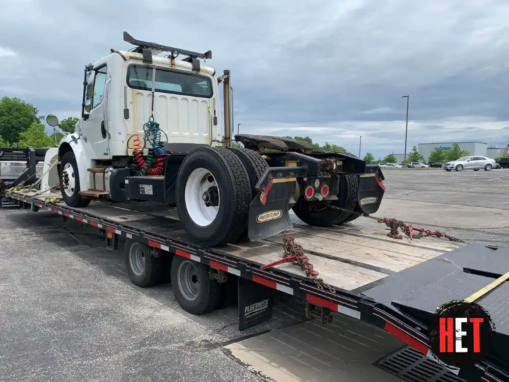 Shipping a semi-truck on a trailer