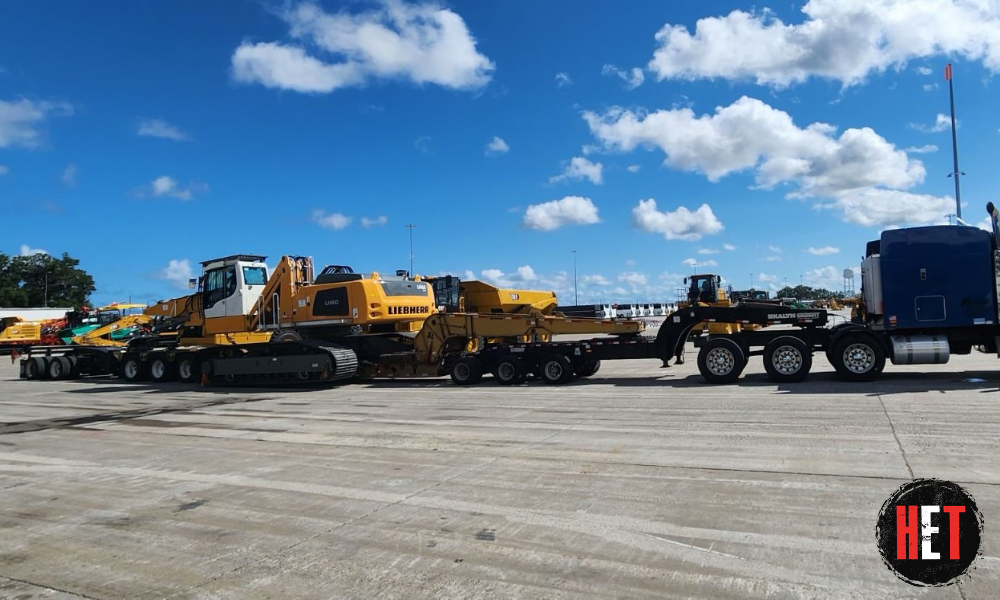 Multi-axle trailer transport