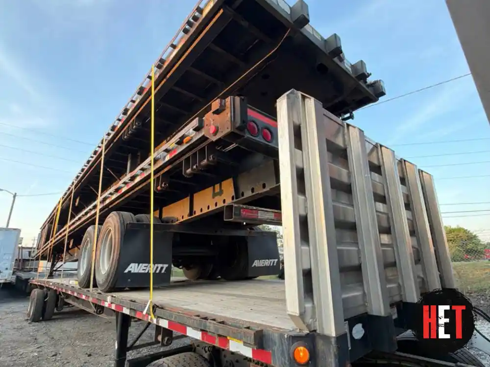 A semi truck hauling trailers near Jacksonville, FL