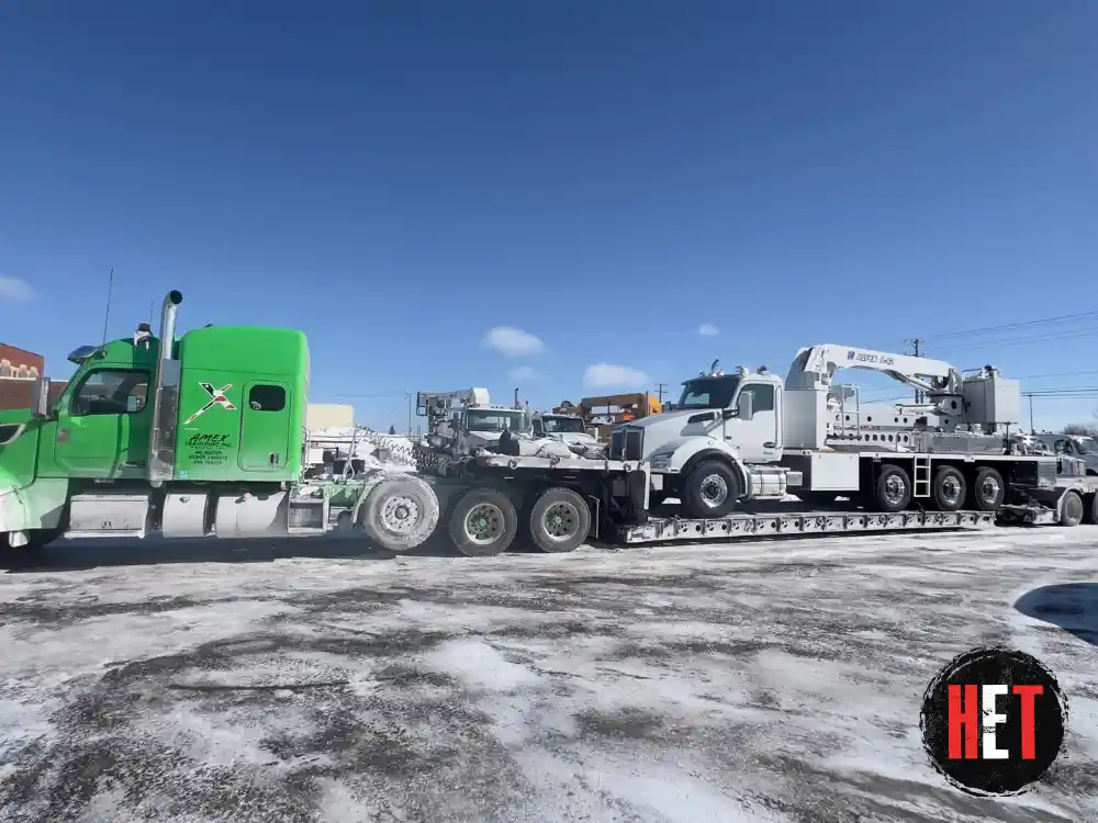 Transporting a 2024 Kenworth T880 Snooper Truck