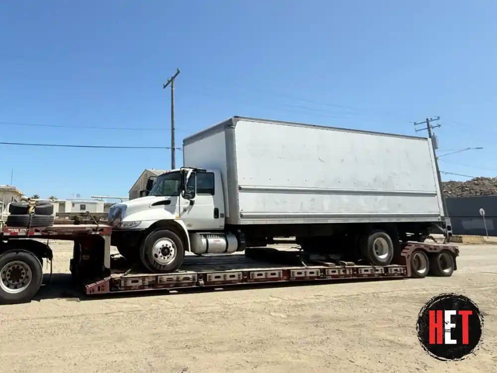 Transporting an international box truck