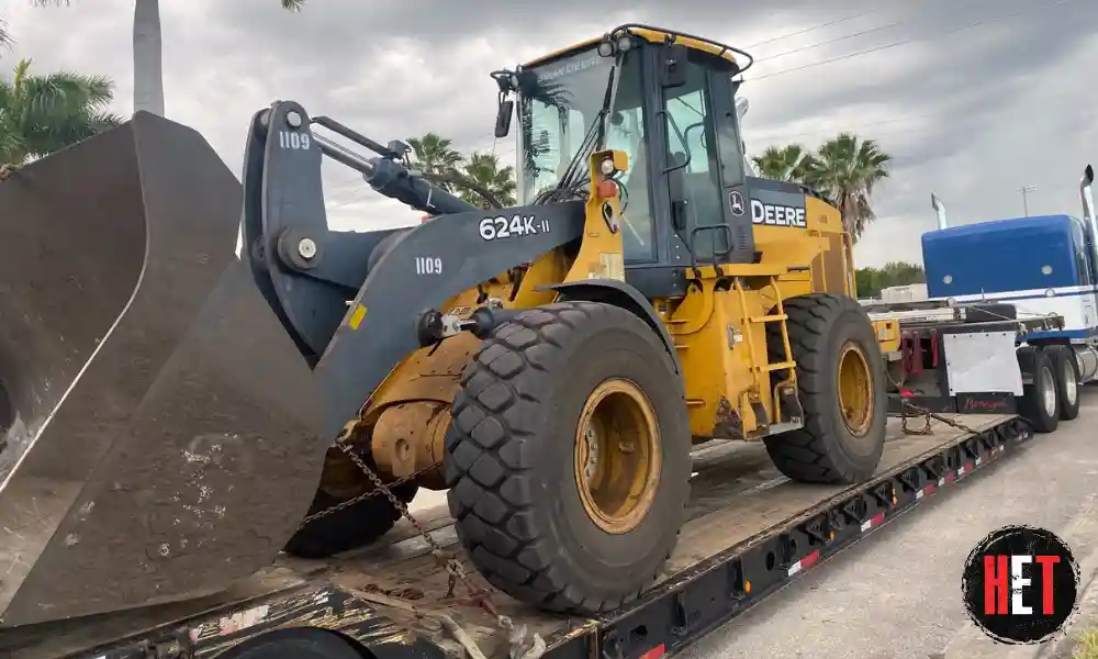 Shipping a front end loader